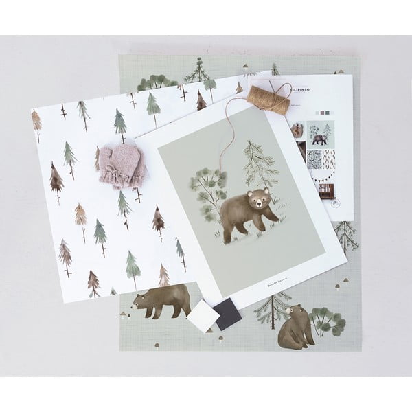 Tapet pentru copii 10 m x 50 cm Pine Woods – Lilipinso-image-3