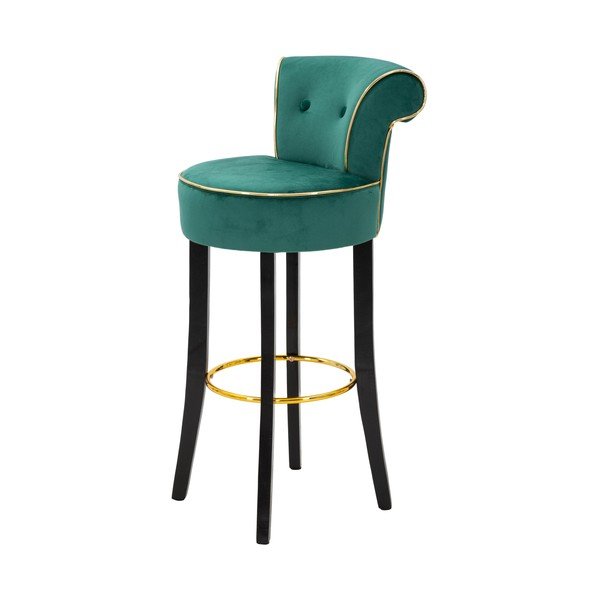 Scaun de bar crem din catifea 96 cm Luxy – Mauro Ferretti-image-2