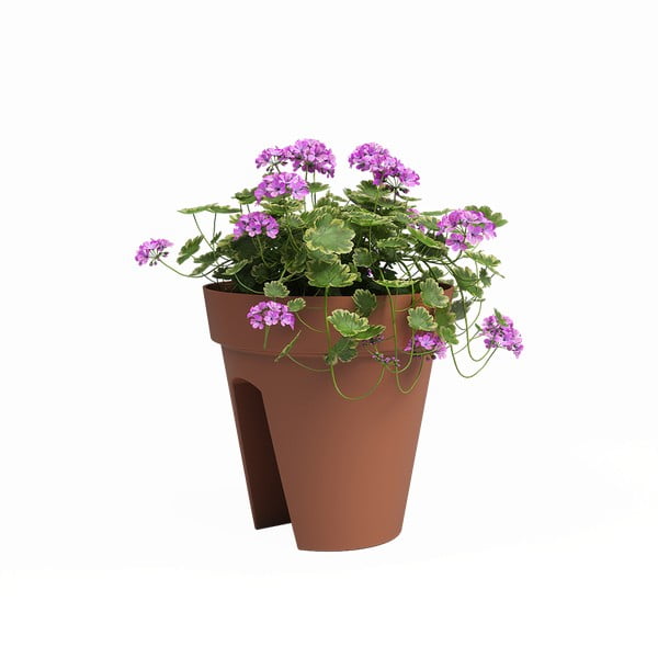 Ghiveci pentru balustradă din plastic reciclat de agățat / de perete ø 30 cm Capri – Artevasi-image-1