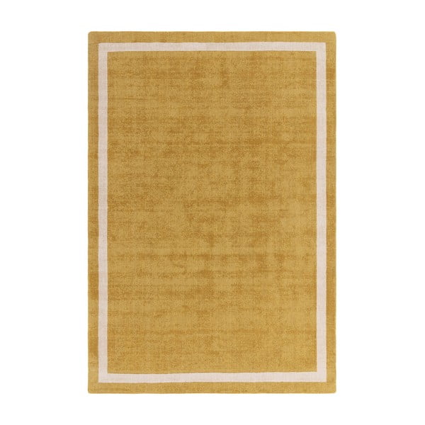 Covor galben ocru handmade din lână 200x300 cm Albi – Asiatic Carpets