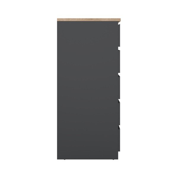 Comodă gri închis 40x111x50 cm Naia – Tvilum-image-4