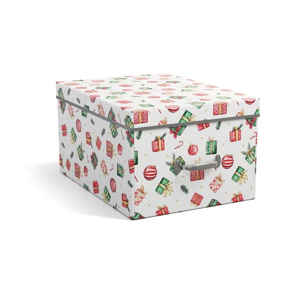 Cutie de depozitare din carton cu capac, decorativă 37x50x15 cm Engla Christmas Storage – Bigso