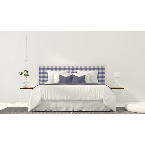 Tăblie de pat albastră tapițată 165x52 cm Billie – Really Nice Things-image-3