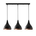 Lustră neagră cu abajur din metal Sağlam – Opviq lights