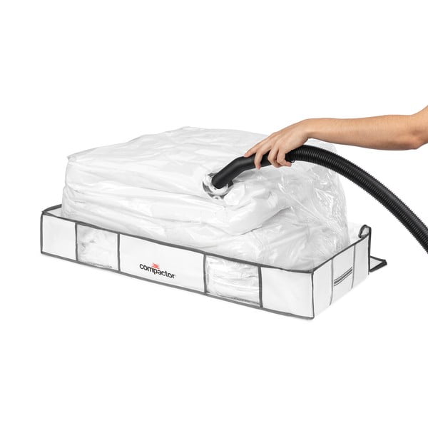 Cutie de depozitare sub pat din material textil/din plastic cu vacuum 105x45x15,5 cm Life – Compactor