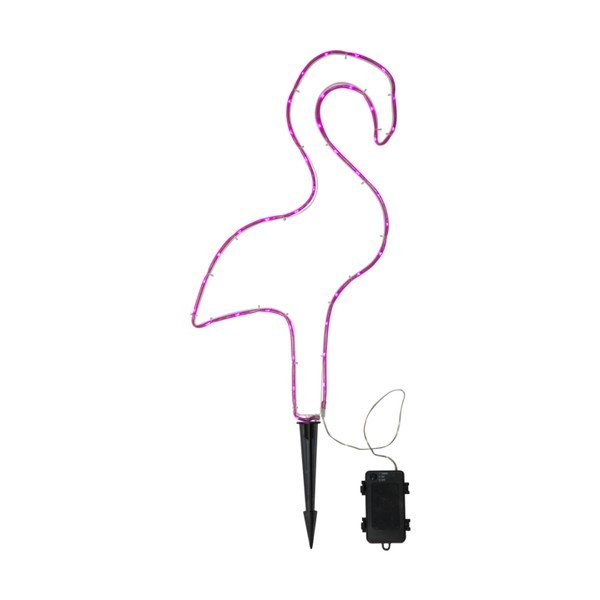 Decorațiune LED în formă de flamingo Star Trading Tuby, roz, înălțime 63 cm-image-1
