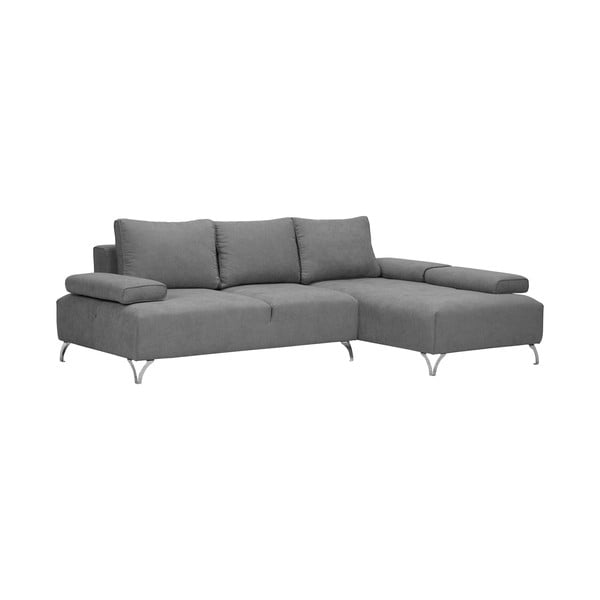Canapea colţar Windsor & Co Sofas Virgo, partea dreaptă, gri deschis-image-1