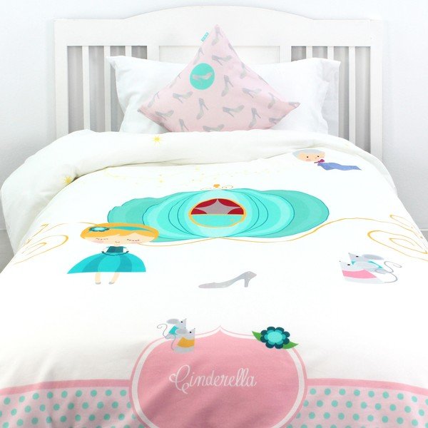 Husă pentru pilotă şi pernă din bumbac Mr. Fox Pumpkin, 140 x 200 cm-image-2