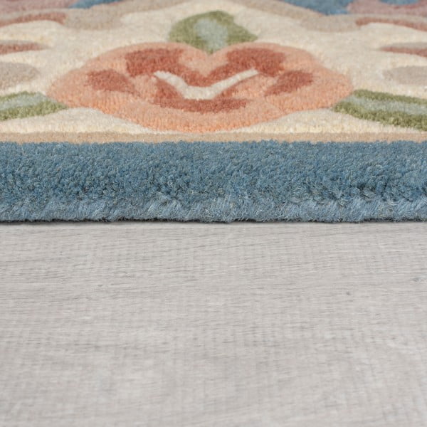 Covor din lână Flair Rugs Aubusson, ⌀ 120 cm, albastru-image-4