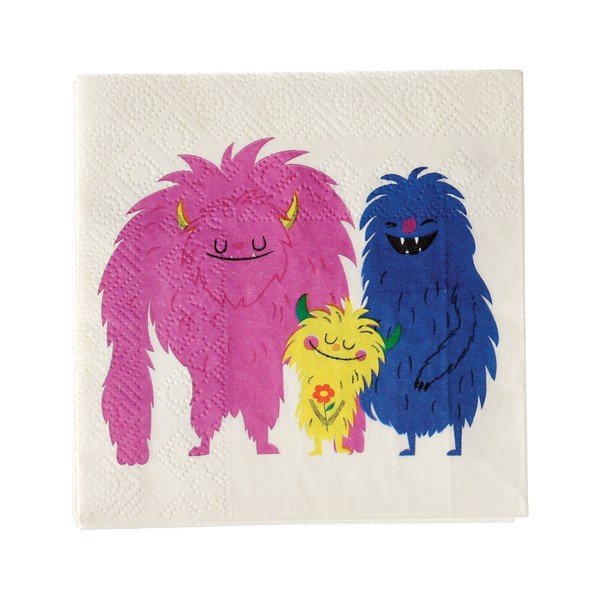 Set 40 buc. șervețele din hârtie Rex London Monsters Of The World-image-2