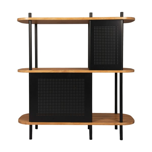 Etajeră din oțel Leitmotiv Sole, 80 x 83,5 cm, negru-image-1