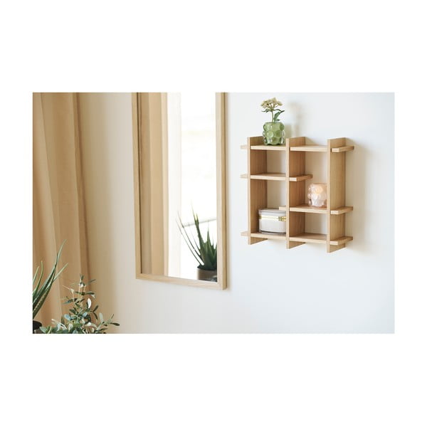 Raft în culoare naturală etajat cu aspect de lemn de stejar 40 cm Olsberg – House Nordic-image-1