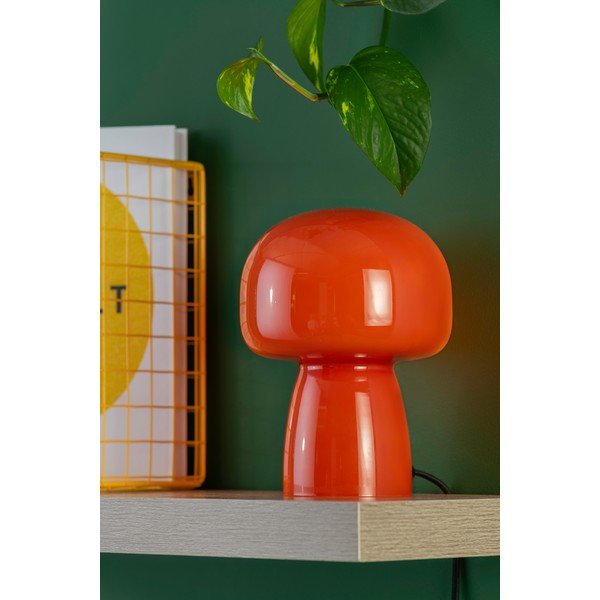 Veioză portocalie din sticlă (înălțime 20 cm) Fervor – Leitmotiv-image-2