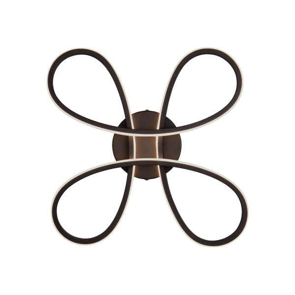 Plafonieră neagră LED 40x40 cm Fly – Trio-image-2