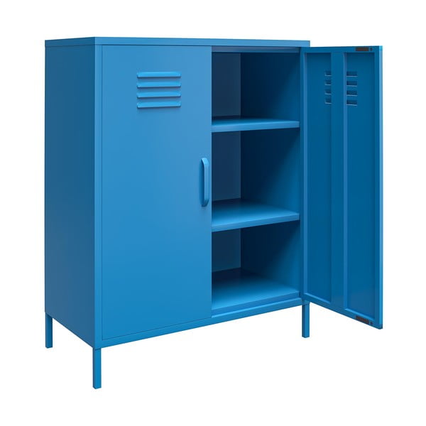Dulap metalic albastru Novogratz Cache, 80 x 102 cm-image-3
