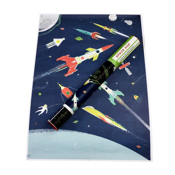Decorațiuni pentru copii Glow in the Dark Space Age – Rex London-image-3