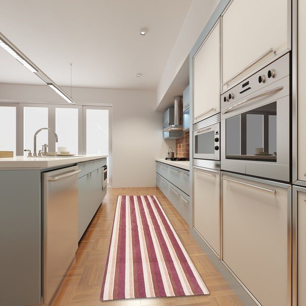 Covor pentru bucătărie foarte rezistent Webtapetti Stripes Multi, 60 x 220 cm-image-1