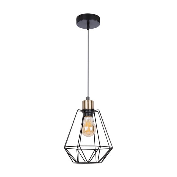 Lustră neagră din metal ø 19 cm Primo – Candellux Lighting