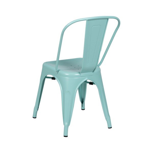 Scaune de dining turcoaz 2 buc. din metal – Ixia-image-2
