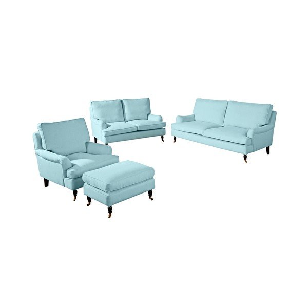 Canapea Max Winzer Passion, albastru deschis, 210 cm-image-1