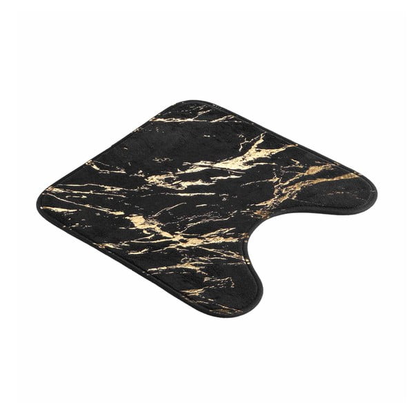 Covoraș de baie negru-auriu 45x45 cm Aquamarbre – douceur d'intérieur