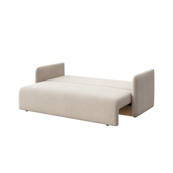 Canapea bej extensibilă cu tapițerie din catifea 220 cm Chaum – Rodier-image-4