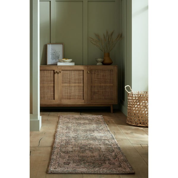 Covor tip traversă kaki țesut manual din amestec de iută 60x230 cm Selena Jute Traditional – Flair Rugs-image-1