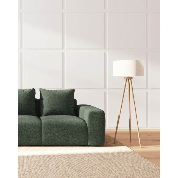 Canapea verde cu tapițerie din stofă bouclé 287 cm Feiro – MESONICA-image-3