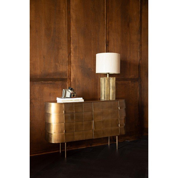 Comodă aurie din metal 117x70x26 cm Hanna – Dutchbone-image-1