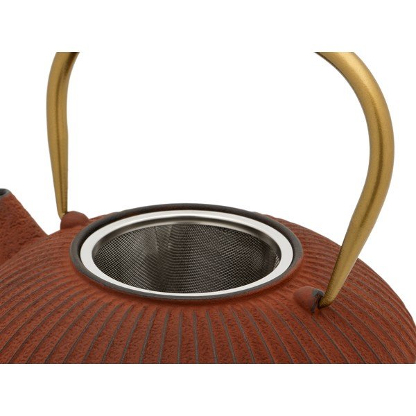 Ceainic roșu deschis din fontă 1,1 l Linhai – Bredemeijer-image-4