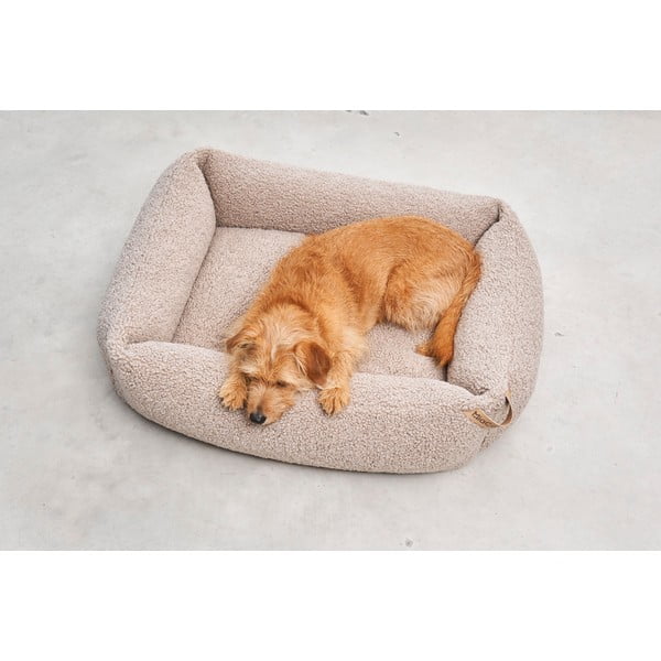 Pat  bej pentru câini din material bouclé 55x70 cm Senso Greige S – MiaCara-image-2