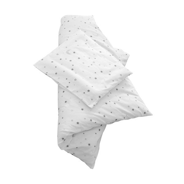 Lenjerie de pat pentru copii albă din bumbac pentru pătuț 80x80 cm Sternenzauber – Roba-image-1