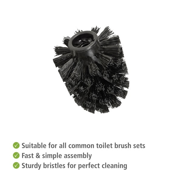 Set de capete pentru peria WC negru 10 buc. din plastic Ø8cm – Wenko-image-1