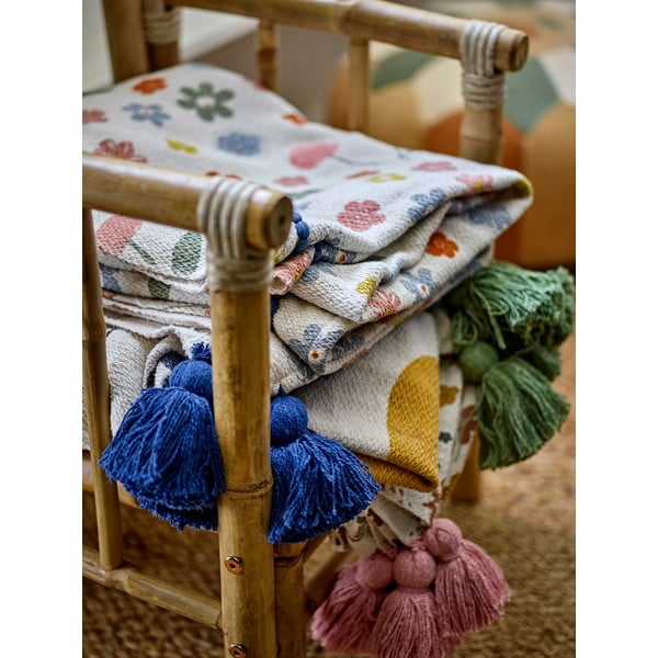 Pătură pentru copii din bumbac reciclat 130x160 cm Cherry – Bloomingville Mini-image-4