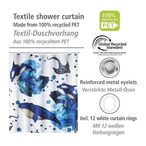 Perdea de duș 200x180 cm Aquaris – Wenko-image-2