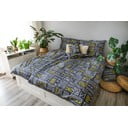 Lenjerie de pat gri din bumbac pentru pat de o persoană 140x200 cm LP Dita Runy – Cotton House