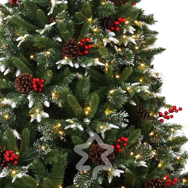 Brad artificial de Crăciun înălțime 210 cm Snowy Pine LED – Můj Stromeček-image-3