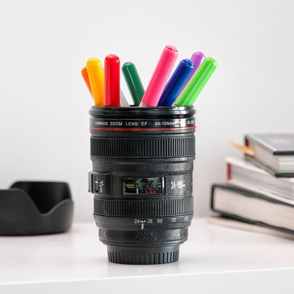 Pahar multifuncțional de voiaj InnovaGoods Lens, 400 ml, negru-image-4