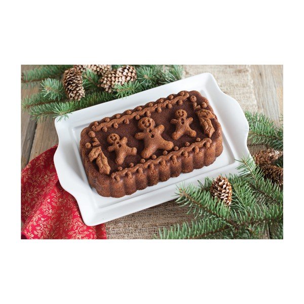 Formă pentru chec Nordic Ware Gingerbread Family, 1,4 l, argintiu-image-2