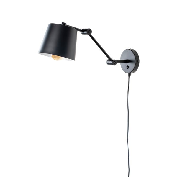 Aplică de perete neagră Hajo – White Label