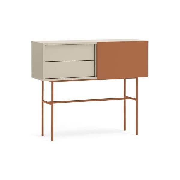 Masă consolă cărămizie-bej 35x110 cm Nube – Teulat-image-2