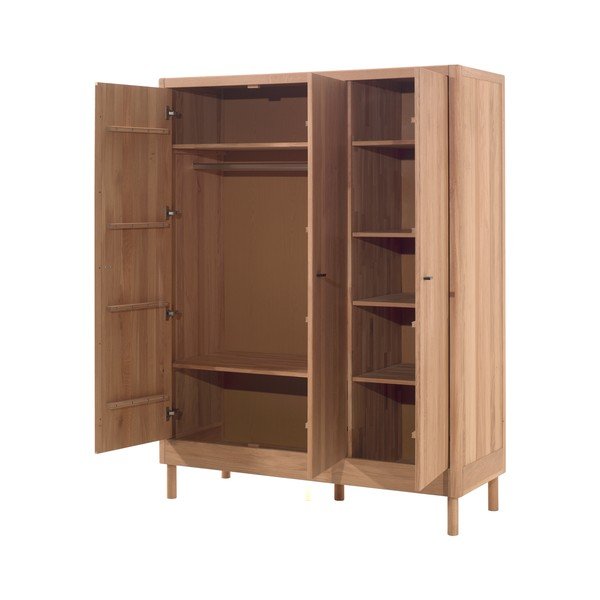 Șifonier de copii în culoare naturală din lemn de stejar 146x190x55 cm Forrest – Vipack-image-2