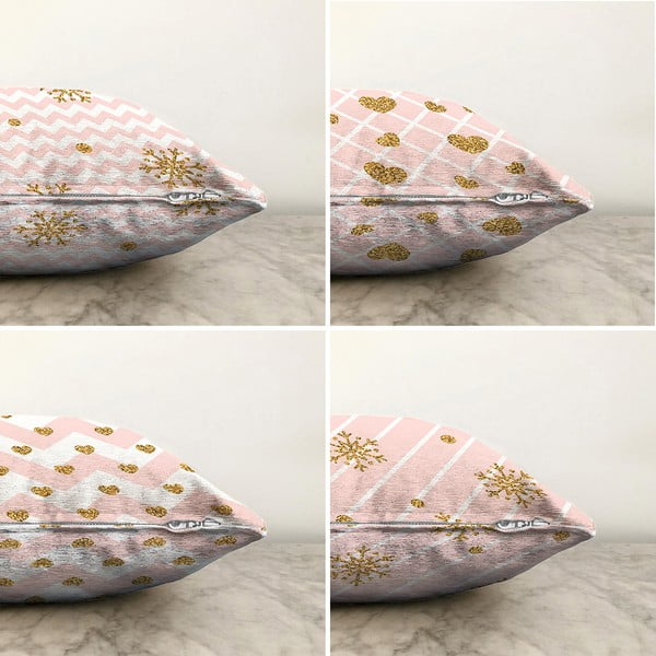 Fețe de pernă 4 buc. din material textil 43x43 cm  cu model de Crăciun – Mila Home-image-1