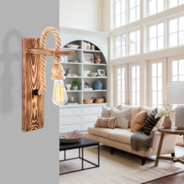 Aplică de perete în culoare naturală Erebos – Opviq lights-image-1