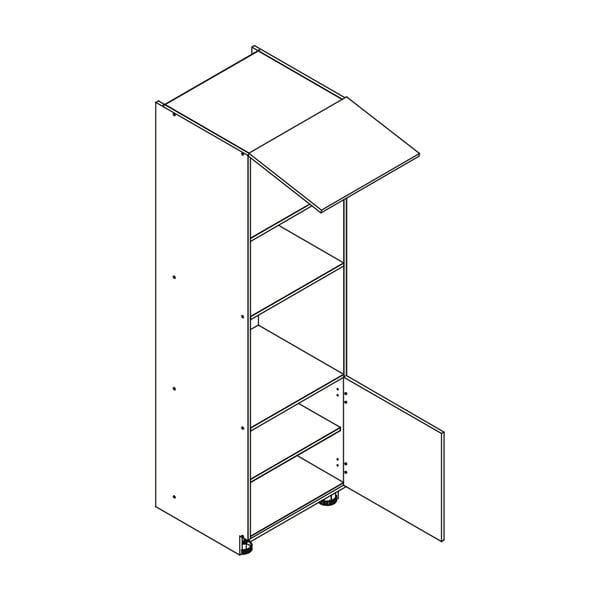 Dulap de bucătărie pentru cuptor și cuptor cu microunde încorporat înalt (lățime 60 cm) Nico – STOLKAR-image-2