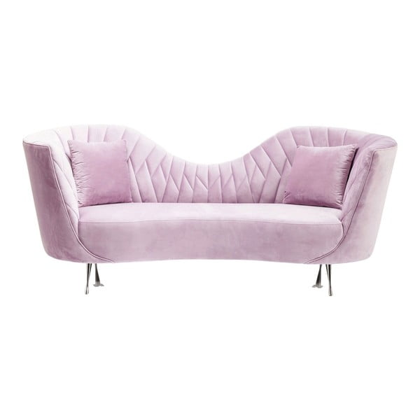 Canapea cu 2 locuri Kare Design Cabaret, roz