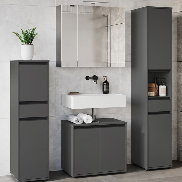 Set mobilă de baie gri antracit Lemont – Germania-image-3