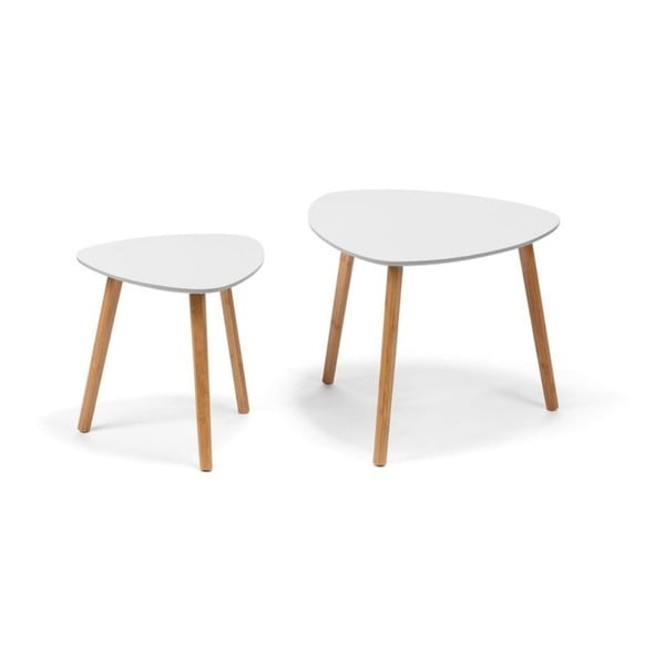 Măsuță auxiliară Bonami Essentials Viby, 55 x 55 cm, alb-image-1