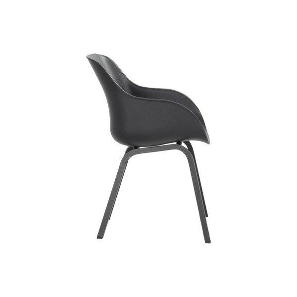 Scaune de grădină negre 2 buc. din plastic Le Soleil Element – Hartman-image-3