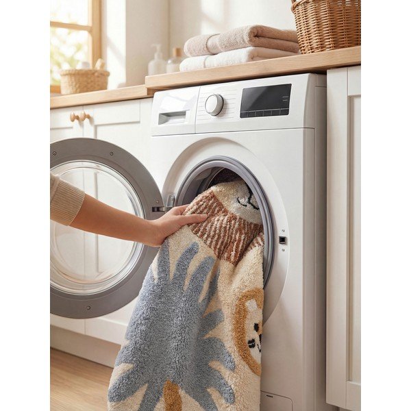 Covor pentru copii crem lavabil/țesut manual din bumbac 140x200 cm Snuggle Leander – Hanse Home-image-4